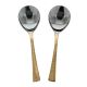 12 x Copper n Steel serving spoons